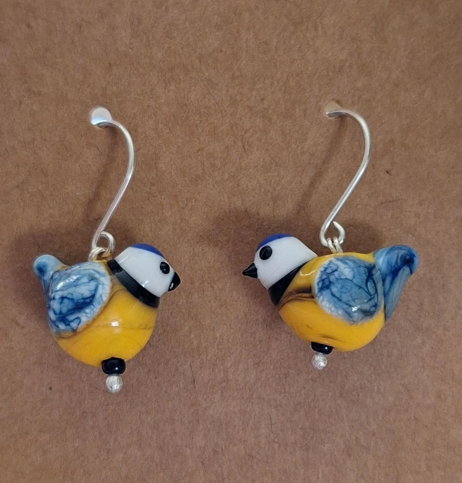 Lampwork glas oorbellen